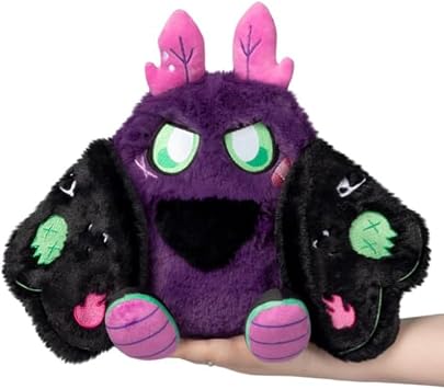 Squishable - Mini Neon Punk Mothman - Mothman Collection - 9 in - Soft Toy Collectible Stuffed Animal - Wing Magnets