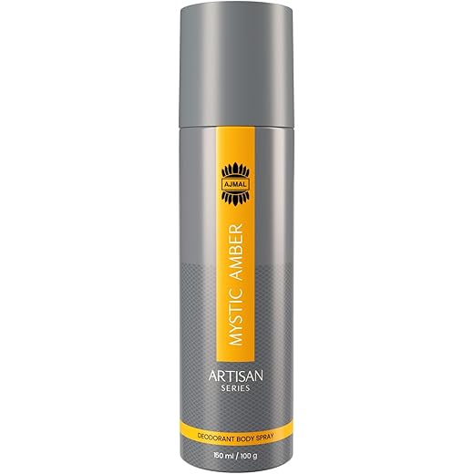 Ajmal Mystic Amber Deodorant 150ml - Long-Lasting