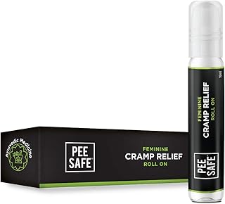 PEESAFE Pee Safe Feminine Cramp Relief Roll On with Ayurveda Extracts (10 ml) |100% Herbal Period Pain Reliever