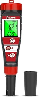 UIUZMAR pH Messgerät Wasser, pH EC Messgerät Grow für Hydrokultur, TDS pH Messgerät für Trinkwasser, Pool Wasserqualitätstester von 4 in 1 pH EC TDS Temperatur für Schwimmbecken, Whirlpool, Aquarium