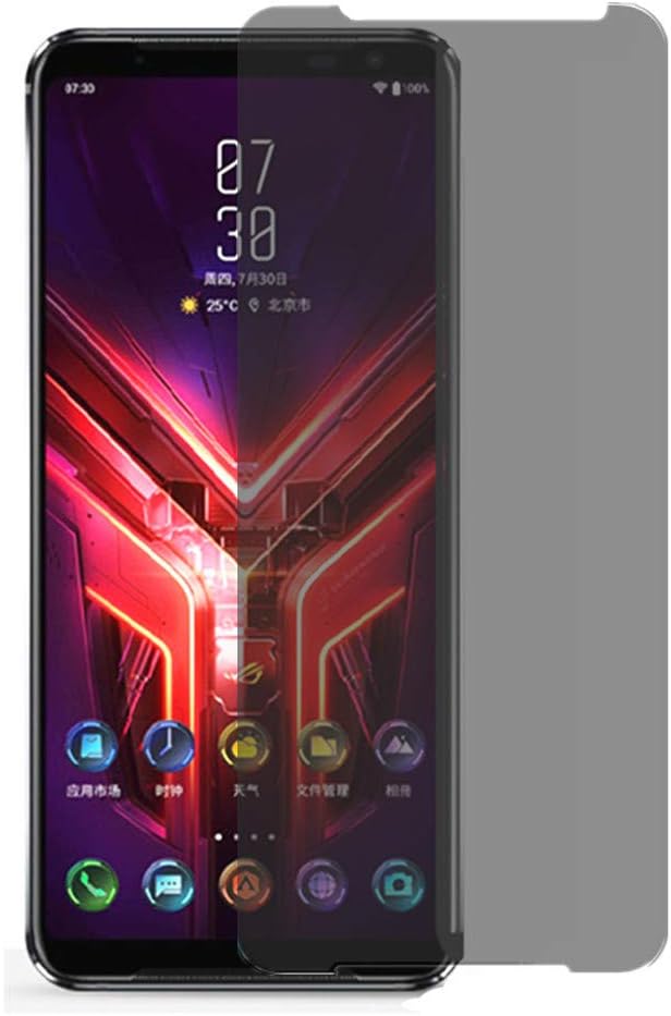 Privacy Screen Protector for ZS661KS Asus Rog Phone 3 - (2PCS) Anti-stratch Anti-Spy Anti-peep Screen Tempered Glass Film for Asus Rog phone 3