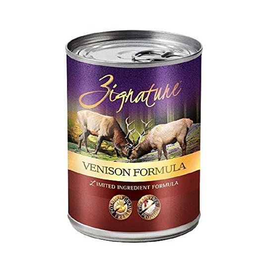 Zignature Venison Formula Canned Dog Food, 13 Oz Cans (12 Cans In A Case)