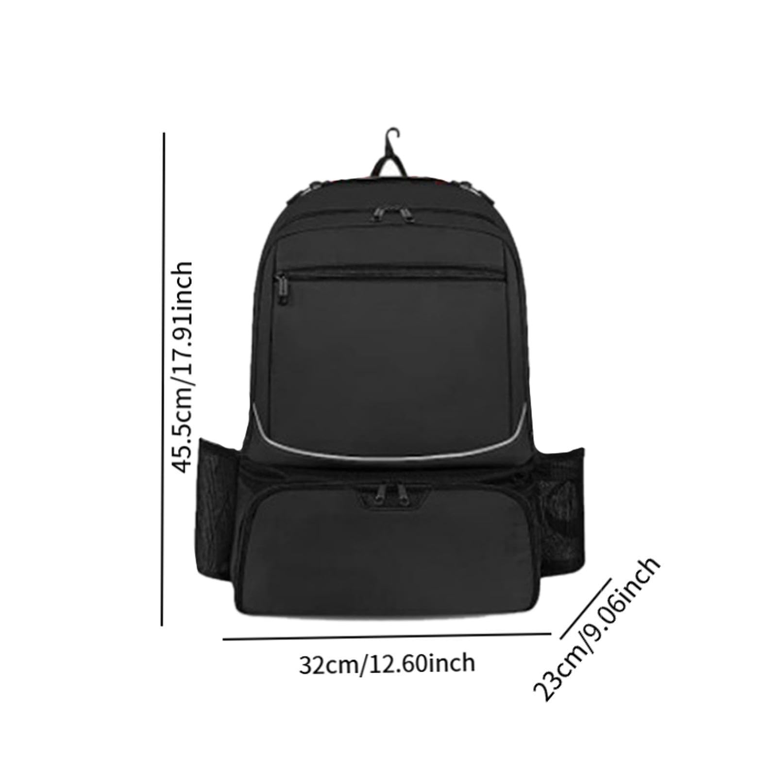 Menolana Tennis Bag Gym Duffel Rackets Backpack Professional Laptop Backpack Separate Side Pockets for Outdoor Activities Women Men, Black