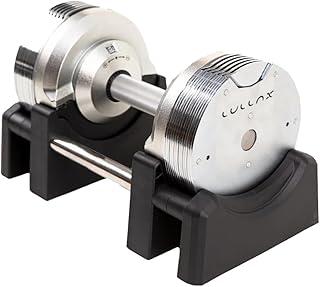 PLATINUM 32 5kg Adjustable Dumbbell with Quick Change System 20 Weight Levels Stainless Steel Cast Iron Professional Home …
