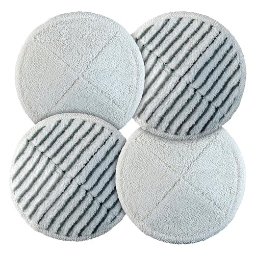 4 Packs Deep Clean Spinwave Mop Pad,Compatible For Bissell, 2124 2039A Hard Floor Mop Cleaners (2 Soft + 2 Scrubby) Vacuum Cleaner Parts