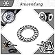 Parts and Parts Axial-Nadelrollenlager AXK1730 17x30x2mm, DIN 5405 ISO 303, Hochpräzise, platzsparend, Hochbelastbares Axiallager für reibungslose Drehung im Getrieben und mechanischen Systemen