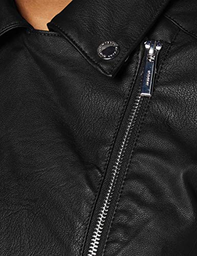 Morgan Perfecto Pu Grainé Grammo Giacca In Ecopelle, Nero, T38 Donna - 2