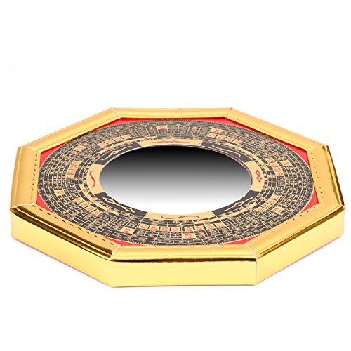 Yaoyijun Traditional Chinese Feng Shui Convex Alloy Bagua Mirror & Concave Bagua Mirror (Concave 4.7") #TOP4