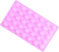 Vista 6 de 35 moldes de silicona semicírculo de la cavidad mini semi de la esfera de los moldes del silicón del semicírculo para el chocolate del caramelo