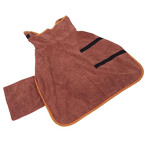 Puppy Bath Towel Pet Bathrobe Dog Drying Coat Dog Robe Small Dog Bathrobe Water Absorbent Robe for Dog Supple Dog Bathrobe Pet Clothes Puppy Robe Dog Coat Clothing Summer Polyester