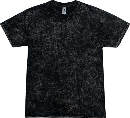 Colortone Mineral Tie Dye T-Shirt for Kids 14-16 Large, Mineral Black
