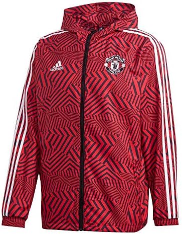 adidas black red jacket