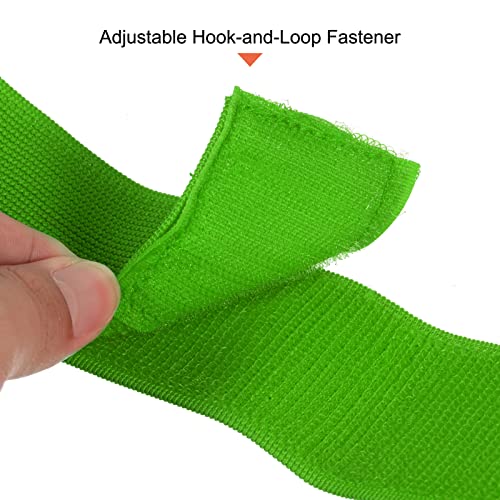 Course à 3 pattes nylon durable : 6 attaches de relais elastique vert - 4