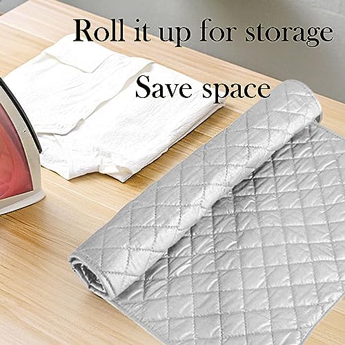 LPMXYW Ironing Mat table top Ironing Boards Travel Iron Mat, Ironing Pad Portable Ironing Board Ironing Pad for Steam Pressing on Tabletop or Bed Thicken Tabletop Ironing Mat For Sewing - Image 4