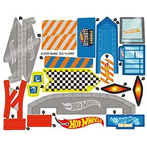 Replacement Stickers for Hot-Wheels City Ultimate Garage GJL14 - Die-Cast Cars Playset ~ Replacement Label Sheet
