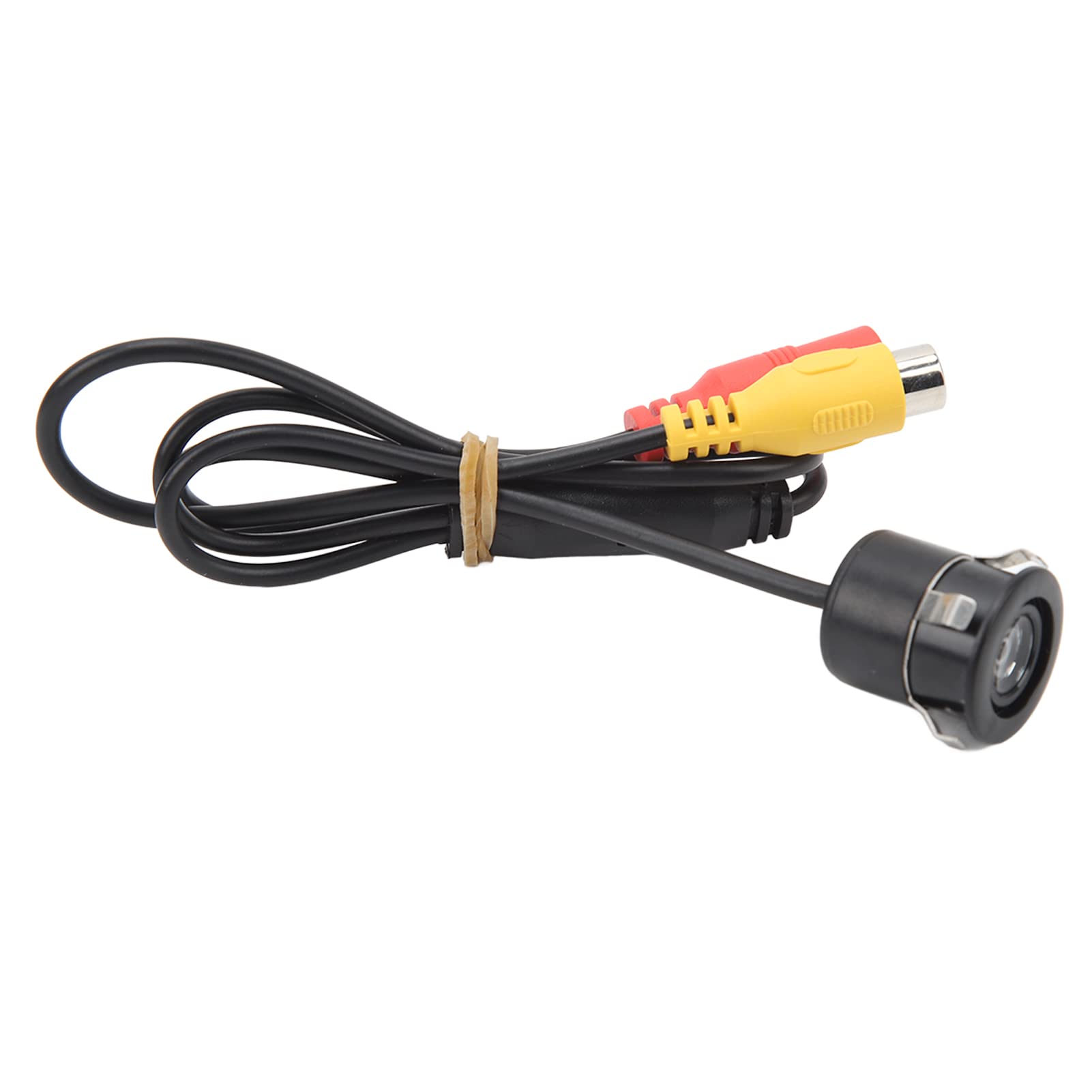 Monitor de Marcha Atrás, Monitor de Marcha Atrás de Coche de 7 Pulgadas, 12 a 24 V, 170 Grados, Gran Angular, Color, LCD, HD, Entrada de Vídeo Bidireccional para Camiones, (cámara redonda)
