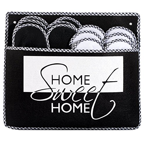 ONVAYA Pantofole per ospiti antiscivolo | set di 6 | Ciabatta in feltro | Home Sweet Home Casa dolce casa