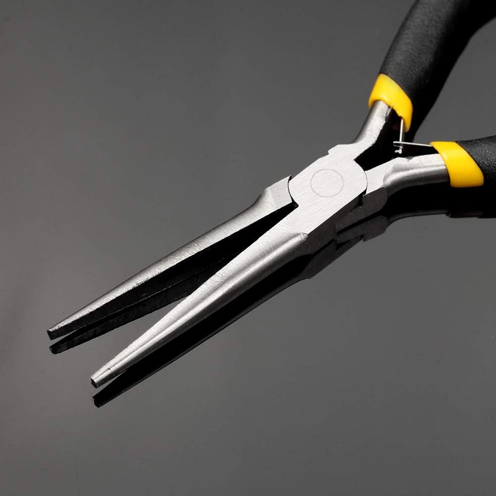 SPEEDWOX Needle Nose Pliers 6 Inches Long Nose Mini Precision Wire Looping Fine Pliers Long Anti-Slip Handles Smooth Jaws for Hard to Reach Narrow Areas for Jewelry Making Repairing - Image 4