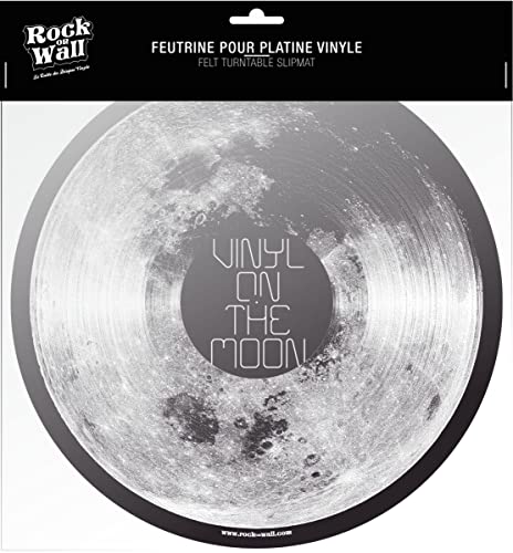 Rock on Wall Feutrine pour Platine Vinyle, Moon