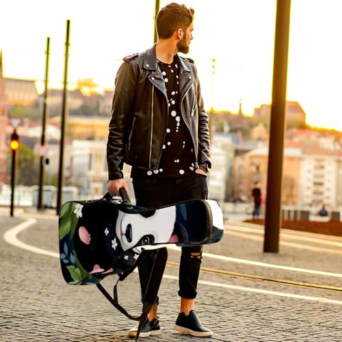 Sac pour guitare étui multicolore panda pour déplacements musicaux