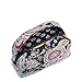 Vera Bradley Women's Cotton Large Zip Cosmetic Makeup Organizer Bag, Parisian Paisley, One Size