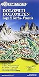 Dolomiti, Lago di Garda, Venezia. Carta stradale e...: 