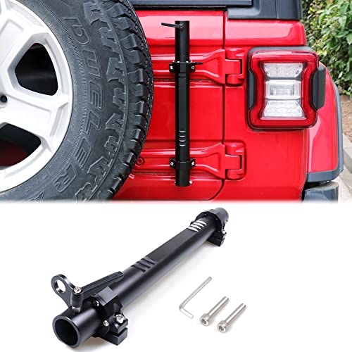 RERPRO for Jeep Wrangler Flag Mount Flag Pole Holder Compatible with 2018-2025 Jeep Wrangler JL Unlimited Tailgate Flagpole Bracket with CB Antenna Base Interior Accessories