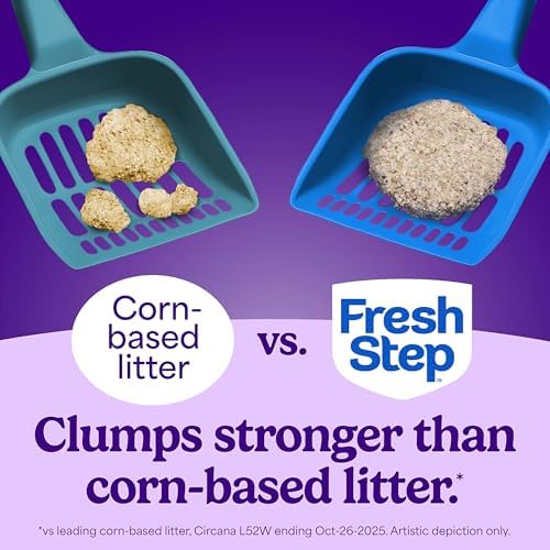 Fresh Step Odor Shield Multi Cat Clumping Cat Litter with Febreze Freshness, Low Dust, Odor Control with Ammonia Block Technology, Compatible in Automatic Litter Boxes, 14 lb. - 4