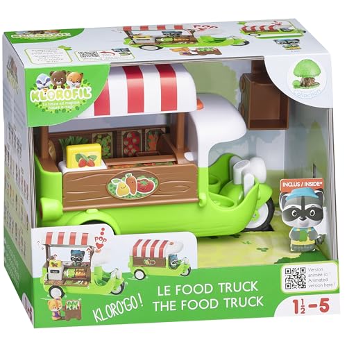 Klorofil - Le Food Truck - Jouet Enfant - Développe Ton Imagination - Curiosité - Motricité - Dès 18 Mois et +, Noir