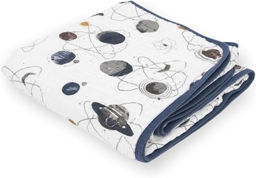 Little Unicorn Muslin Quilt Baby Boy Blanket With 100% Cotton