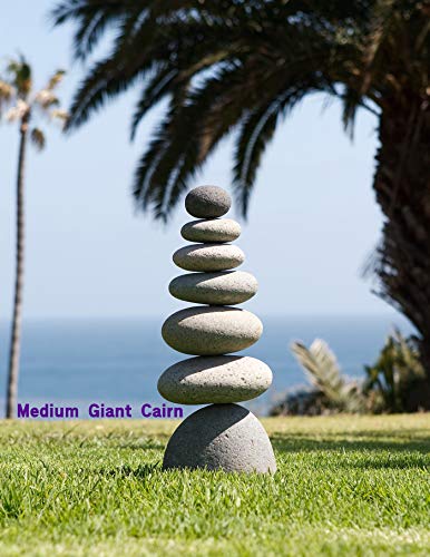 Medium Giant Rock Cairn 22" Inspirational Zen Garden Pile Stones #TOP2