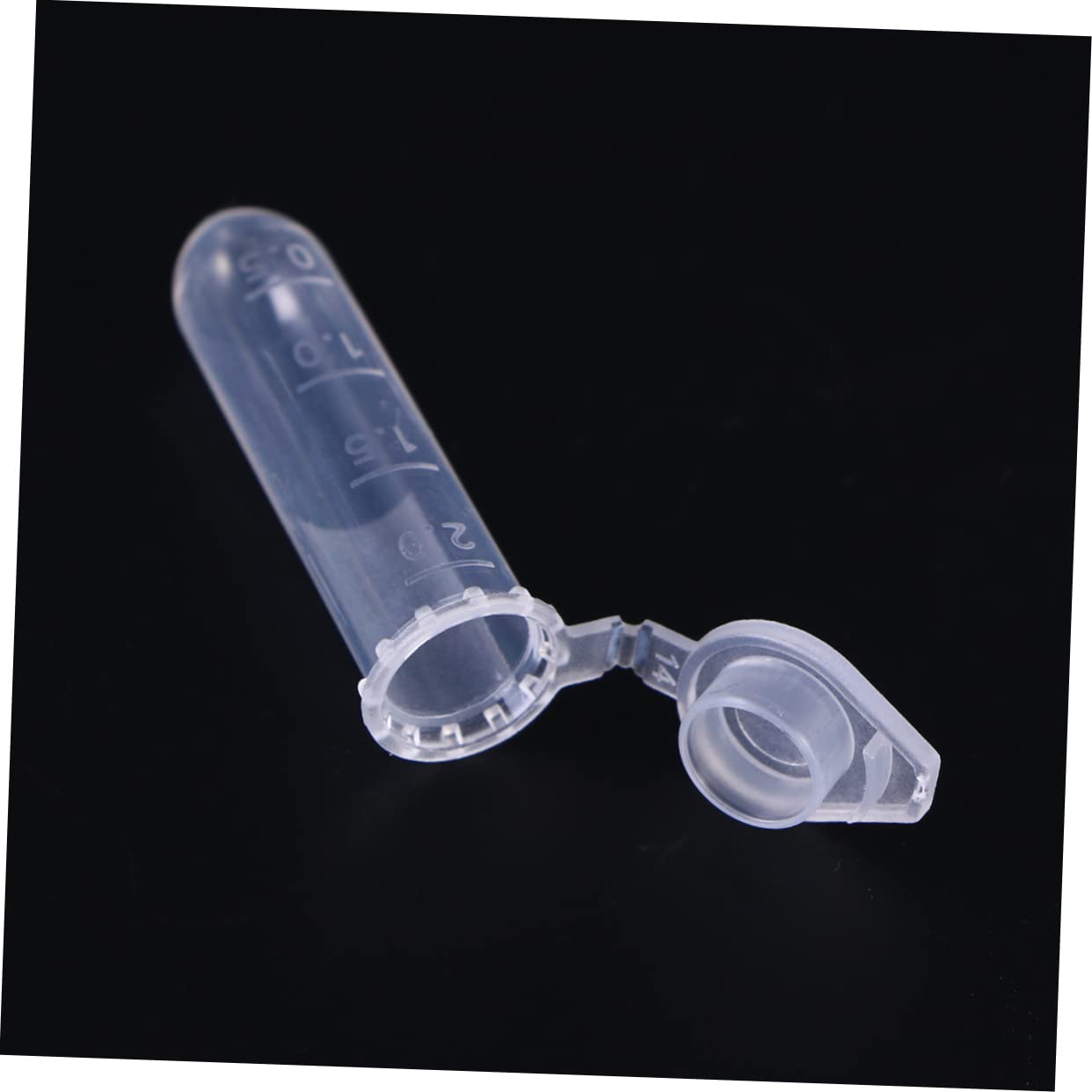 Mobestech Tubo de Centrífuga 2ml con Escala, Base Redonda y Tapa Flexible, Plástico Blanco, 1000 Piezas, Suministros de Laboratorio para Muestras