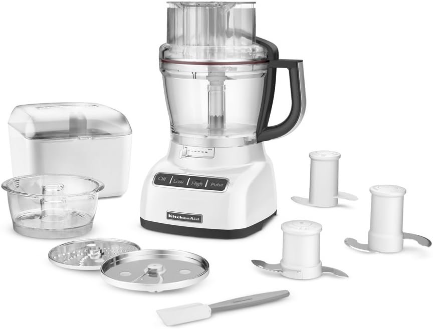 KitchenAid KFP1333WH 13-Cup Food Processor with ExactSlice System - White