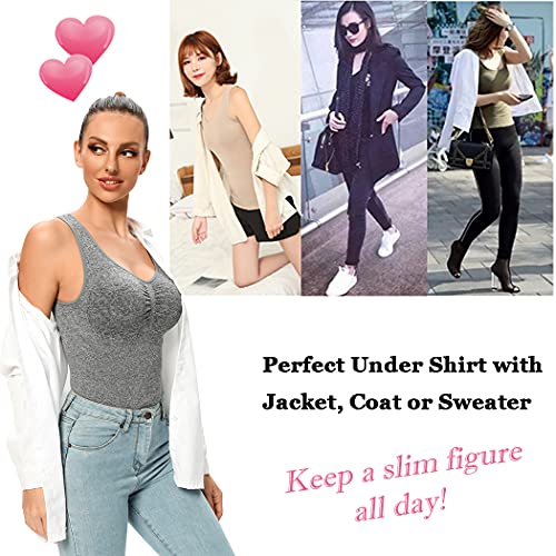 Image of JOYSHAPER Women's Cami Shaper Tummy Control Padded Bra Camisole Cami Compression Tank Top Shapewear Body Shaper