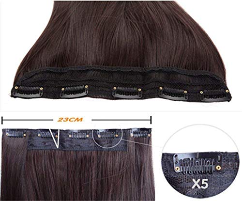 Image of curly hair extension (24 inch brown)