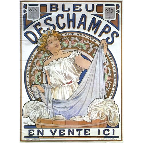 Bleu Deschamps ARTICULOZY toile giclée haut de gamme grand format
