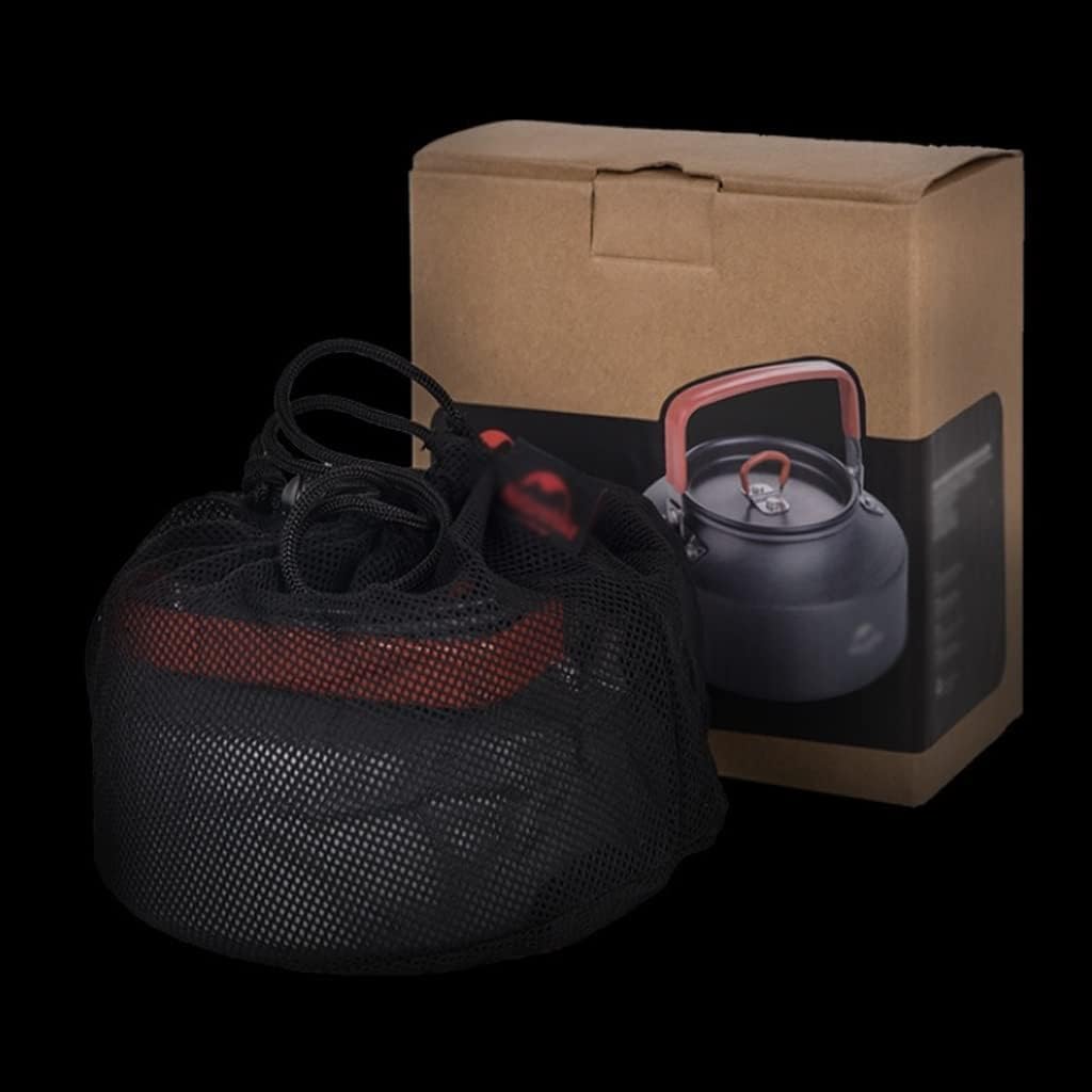 Kettle stovetop Portable Teakettle 1.1l Camping Tea Coffee Kettle Lightweight with Silicone Handle Teapot Aluminum Outdoor Hiking Gear Efficient