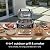 Ninja OG850 Woodfire Pro XL Outdoor Grill & Smoker with Built-In Thermometer, 4-in-1 Master Grill, BBQ Smoker, Outdoor Air Fryer, Bake, Portable, Electric, Dark Gray