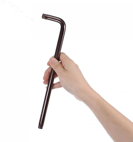 Miniatura 5 de uxcell T55 Anti manipulación Torx Star Key Bit Llave, forma de L 9.45 pulgadas brazo largo, acero S2