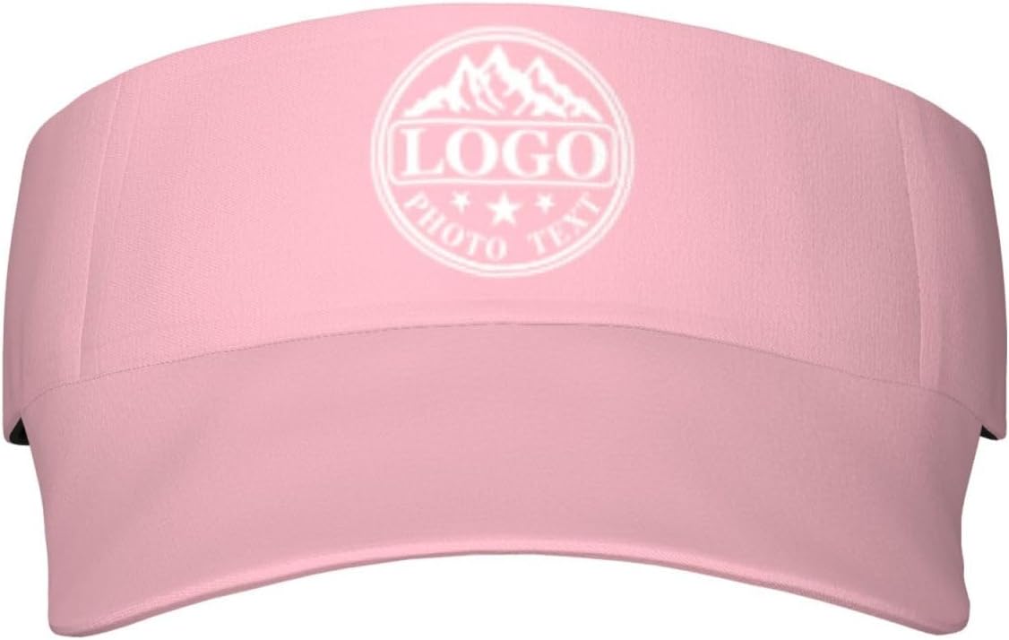 Bluk Custom Visor Hat Add Your Text/Logo/Image,Personalized Visor Sun Caps for Men Women