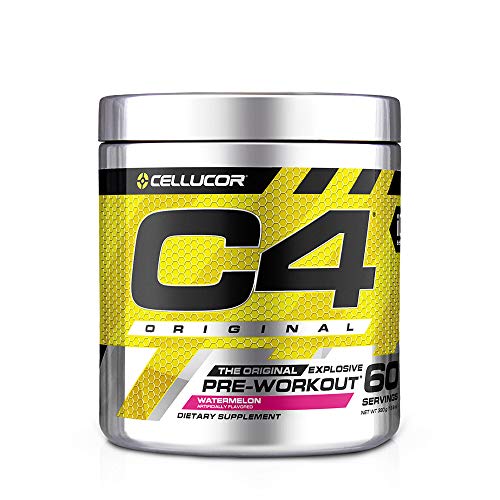 C4 Original Pre Workout Powder Watermelon | Vitamin C for Immune Support | Sugar Free Preworkout Energy for Men & Women | 150mg Caffeine + Beta Alanine + Creatine | 60 Servings
