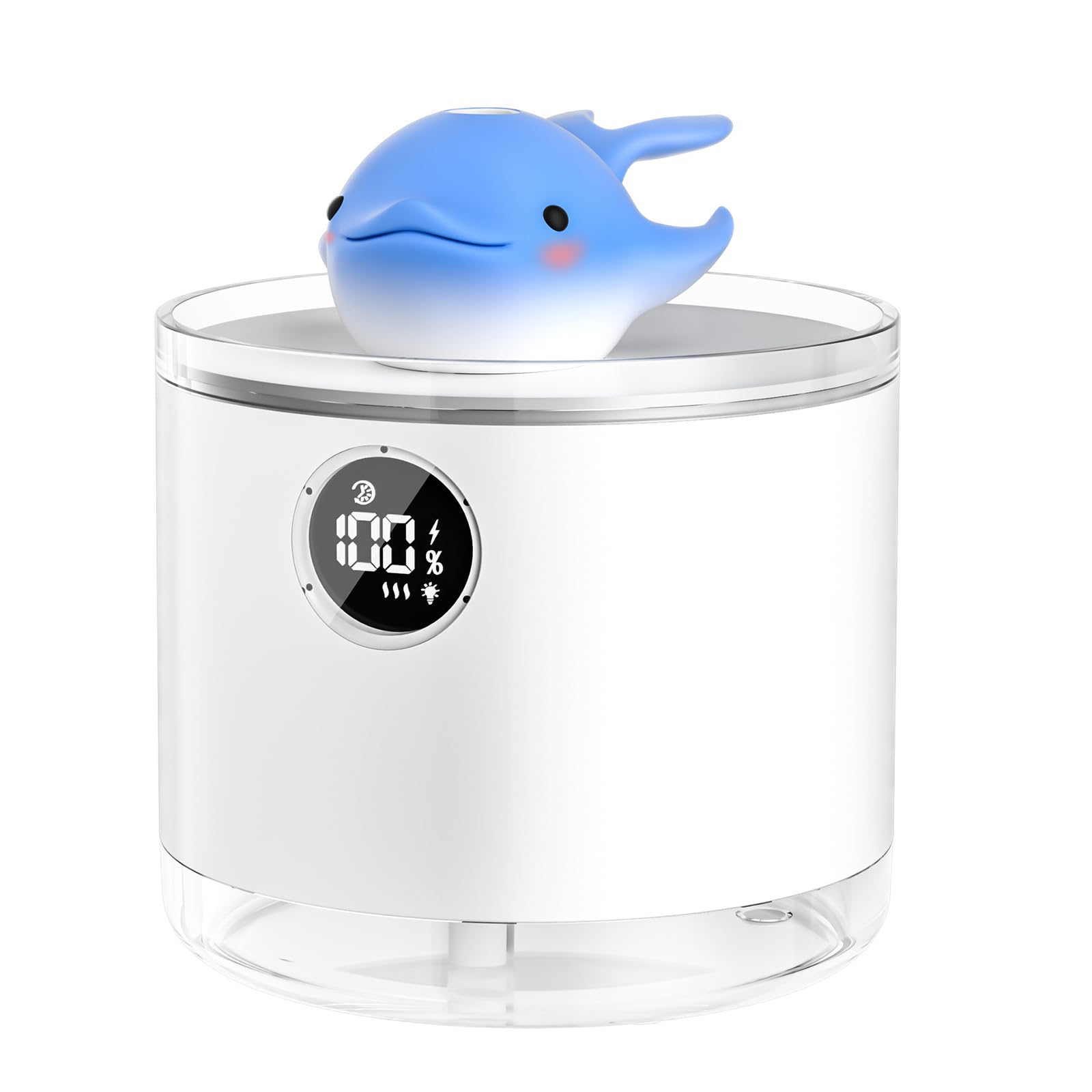 Uqezagpa Multicolor Quiet Usb Desktop With Large Water Whale Shape For Home Use For Desk