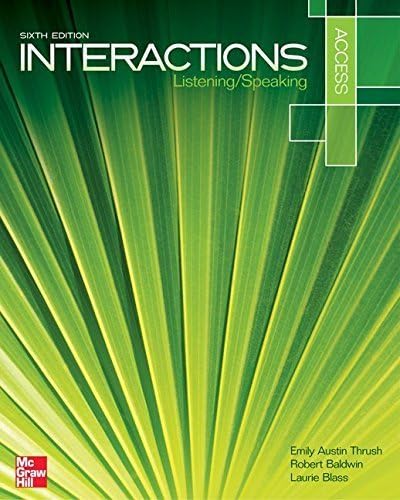 Interactions Access Listening/Speaking Student Book by Emily Austin Thrush (2013-04-16)