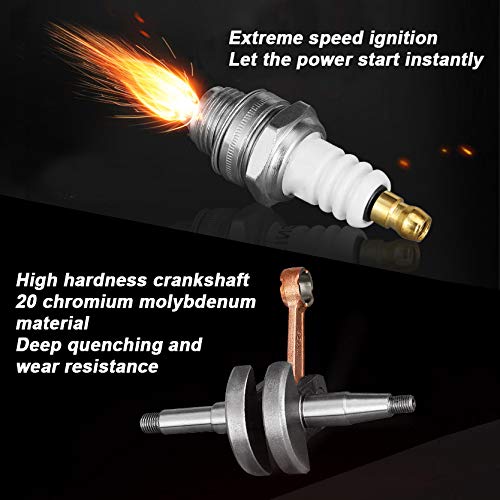 AUTOJARE New Gas Chainsaw,20'' Bar 52cc Gas Powered Chainsaw 2 Stroke Handed Petrol Gasoline Chain Saw for Cutting Wood