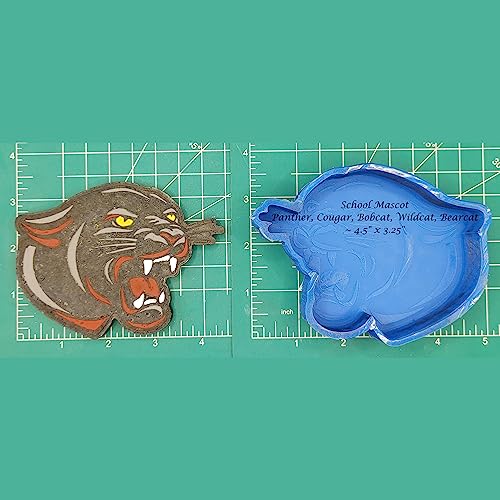 Panther Bobcat Cougar Wildcat Bearcat School Mascot - Silicone Freshie Mold -