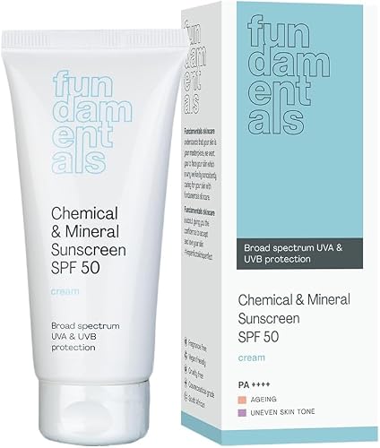 Fundamentals Chemical & Mineral Sunscreen SPF50 50ml | Broad Spectrum UVA & UVB Protection
