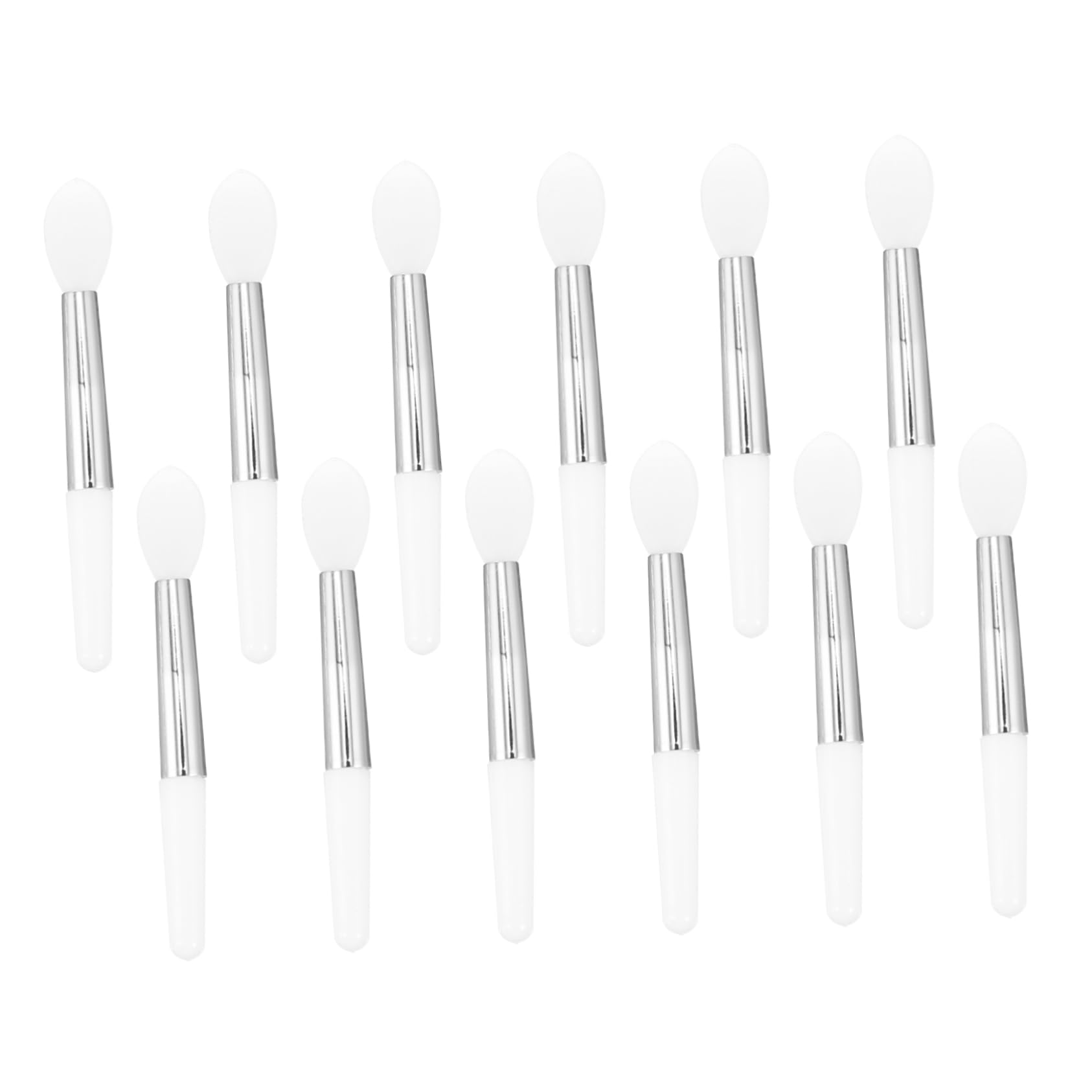 NULYLU 36 Pcs Silicone Lip Brush Set Makeup Brushes Labels for Lipstick Applicator Travel Size for Girls