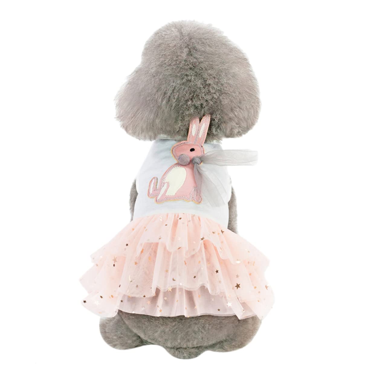 Robe tulle coton pour chien évite irritation jupette rose