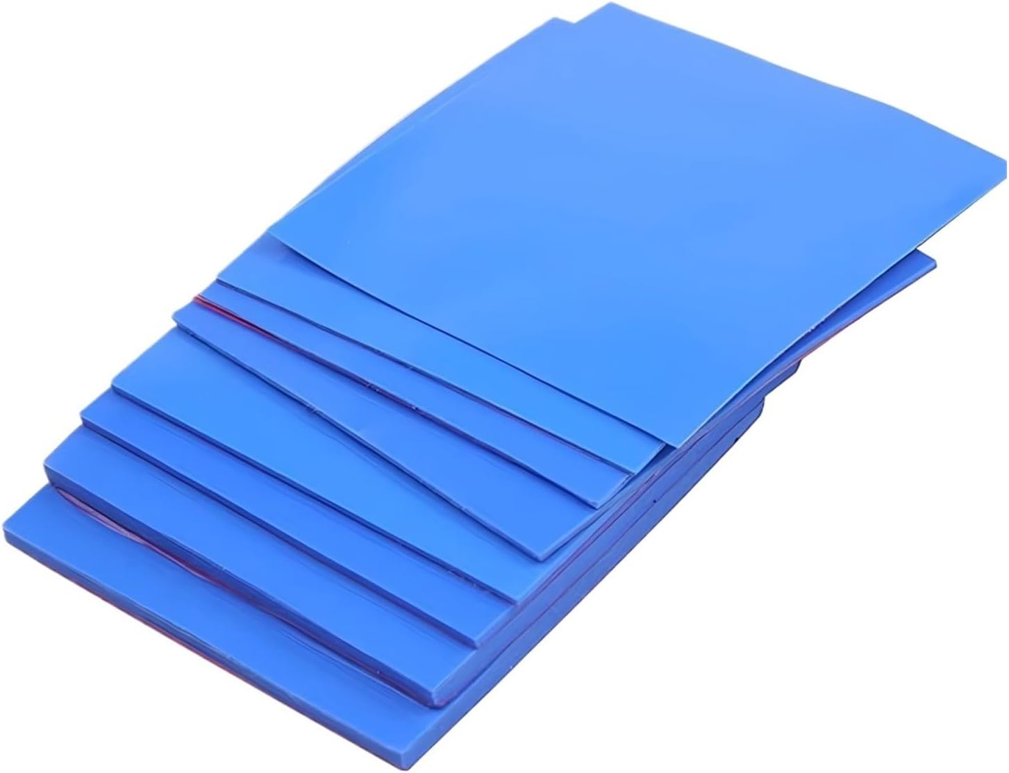 Thermal Conductive Silicone Pads 8pcs 100x100x0.5mm 1mm 1.5mm 2mm 2.5mm 3mm 4mm 5mm Blue Combination Thermal Pads Cooling Conductive Silicone(100X100X4MM)