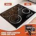 AWEASROY Glass Stove Top Cleaner Kit 12 oz, Cooktop Cleaner and Polish Non-Abrasive No Scratch Removes Tough Stains, with Scrubbing Pad, Handle, Scraper, Cloth